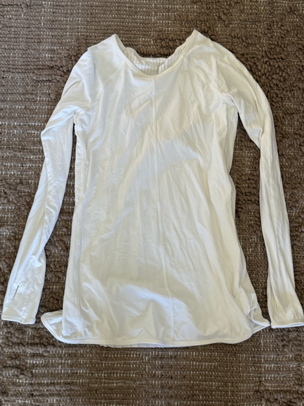Long Sleeve Cream White Top